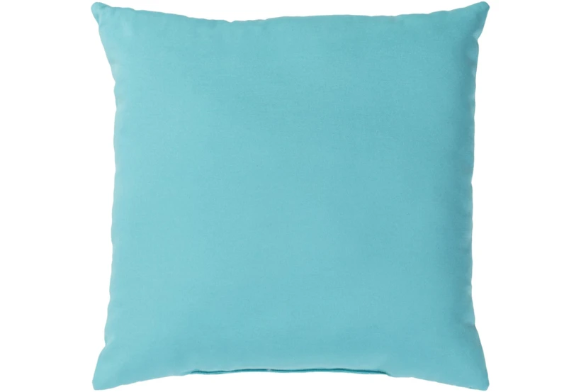 Outdoor Accent Pillow-Aqua Solid 16X16 | Living Spaces