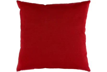 Outdoor Accent Pillow-Bright Red Solid 16X16 - Main