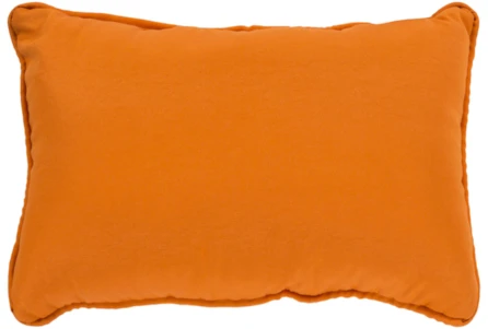 Outdoor Accent Pillow-Bright Orange Solid 19X13 - Main