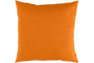 Outdoor Accent Pillow-Bright Orange Solid 20X20