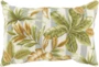 Outdoor Accent Pillow-Grey Stripe Leaves 20X13 - Signature