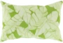 Outdoor Accent Pillow-White On Green Tropical Leaves 20X13 - Signature