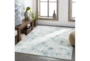 5'3"X7'3" Outdoor Rug-Ivory & Navy Abstract - Room