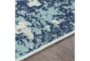 7'10X10' Outdoor Rug-Ivory & Navy Modern - Side