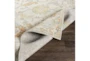 7'10X10' Outdoor Rug-Ivory/Saffron/Grey Floral Border - Detail
