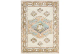 5'3"X7'3" Outdoor Rug-Ivory Background Global Multi