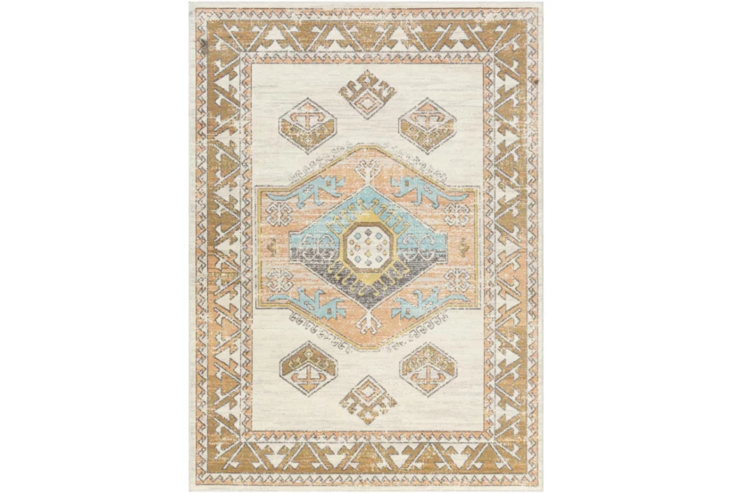 5'3"X7'3" Outdoor Rug-Ivory Background Global Multi - 360