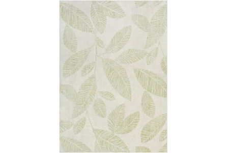 7'X9' Outdoor Rug-Grass Green Palm Leaves