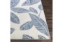 7'10X10' Outdoor Rug-Dark Blue Palm Leaves - Material
