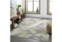 8'10"X12' Outdoor Rug-Butter Yellow Palm Leaves - Room