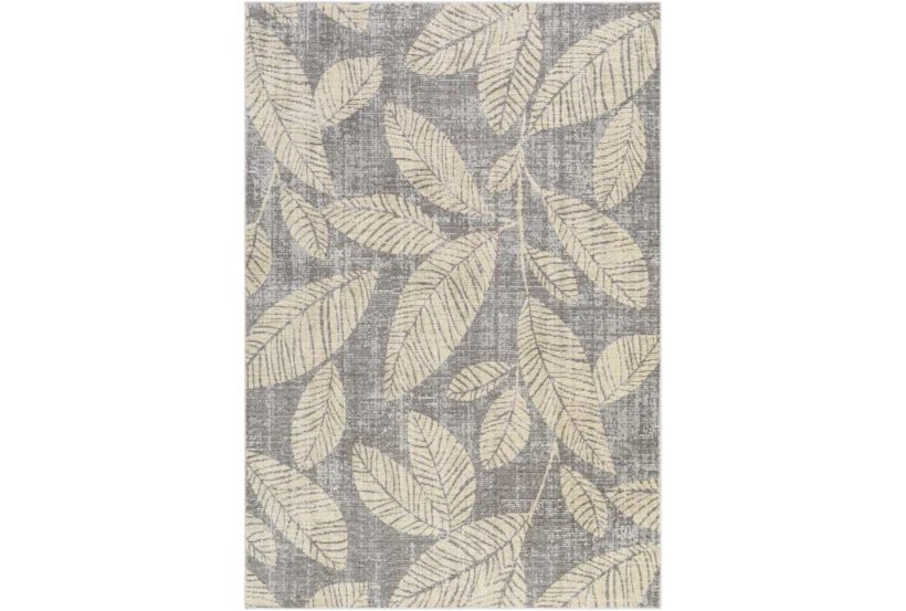 8'10"X12' Outdoor Rug-Butter Yellow Palm Leaves - 360