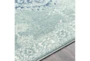 7'X9' Outdoor Rug-Green With Blue Diamond - Side