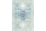 7'X9' Outdoor Rug-Green With Blue Diamond - Signature