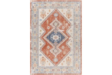 7'10"X10' Outdoor Rug-Bold Orange With Blue Global
