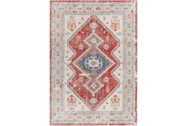 5'3"X7' Outdoor Rug-Bold Red With Blue Global
