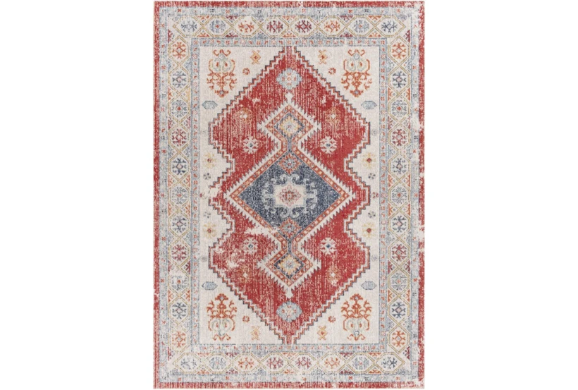 5'3"X7' Outdoor Rug-Bold Red With Blue Global - 360