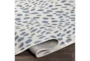 5'3"X7' Outdoor Rug-Blue & Ivory Modern Animal Print - Detail