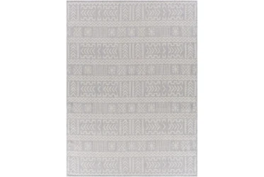7'10"X10' Outdoor Rug-Taupe & Ivory Global Aztec