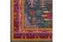 7'8"X10'2" Rug-Blue & Red Traditional - Detail