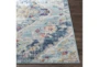 2'6"X18' Rug-Sky Blue Colorful - Detail