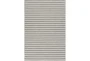 2'7"X5' Outdoor Rug-Light Grey & White Thin Stripe - Signature