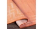 5'X7' Outdoor Rug-Bright Orange Mottled Greek Border - Detail