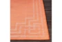 5'X7' Outdoor Rug-Bright Orange Mottled Greek Border - Material