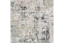 6'6"X9'5" Rug-Silver & Tan Abstract - Detail