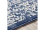 5'3"X7'1" Rug-Navy & Cream Traditional - Side