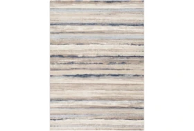 6'6"X9' Rug-Blue & Taupe Muted Stripes