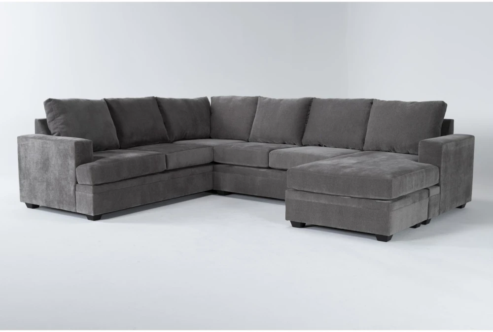 Bonaterra Charcoal 127" 2 Piece Sectional With Right Arm Facing Sofa Chaise