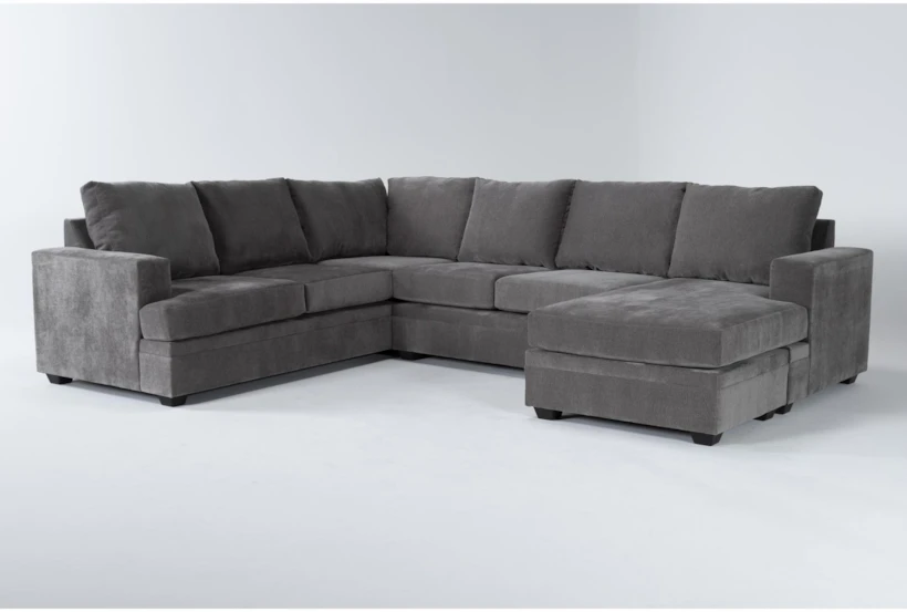 Bonaterra Charcoal 127" 2 Piece Sectional With Right Arm Facing Chaise  - 360