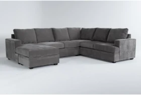 Bonaterra Charcoal 127" 2 Piece Sectional With Left Arm Facing Chaise