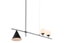 47.2X59.1 Island Black Chandelier With Geometric Shapes - Signature