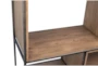 Wood + Metal Open Bookcase - Detail