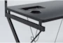 Zone Gaming 48" Desk With Rgb Led Lights + USB + Power Outlet + 1 Shelf - Detail