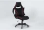 Theory Black Gaming Chair With Red Trim - Side
