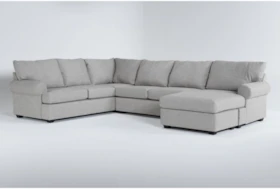 Hampstead Dove 140" 2 Piece Sectional With Right Arm Facing Chaise