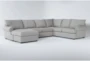 Hampstead Dove 140" 2 Piece Sectional With Left Arm Facing Chaise  - Signature