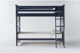 Mateo Blue Twin Over Twin Bunk Bed