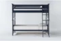 Mateo Blue Twin Over Twin Bunk Bed - Signature