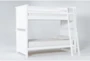 Mateo White Twin Over Twin Bunk Bed - Side