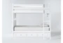 Mateo White Twin Over Twin Bunk Bed With 3 Drawer Storage Unit - Signature