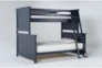 Mateo Blue Twin Over Full Bunk Bed - Side