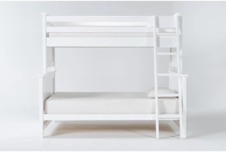 Mateo White Twin Over Full Bunk Bed