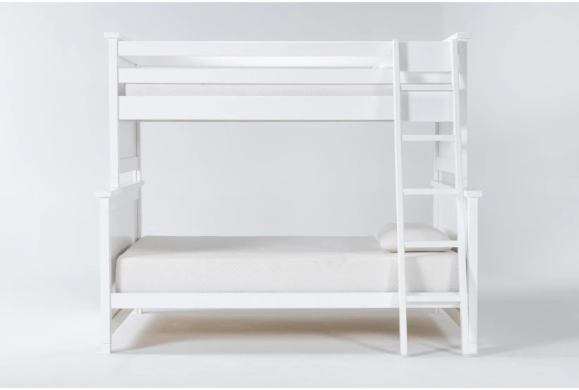 Mateo White Twin Over Full Bunk Bed - 360