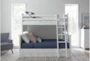 Mateo White Twin Over Full Bunk Bed With 3 Drawer Storage Unit - Room