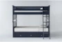 Mateo Blue Full Over Full Bunk Bed With 3 Drawer Storage Unit - Signature
