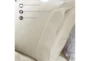 Luxury Microfiber Ivory King Pillowcase Set - Detail