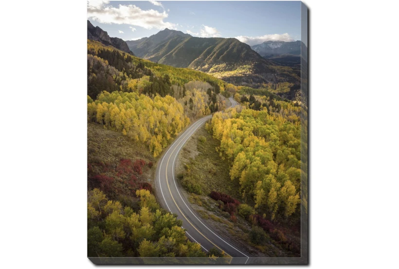 20X24 The Road Less Traveled With Gallery Wrap Canvas - 360